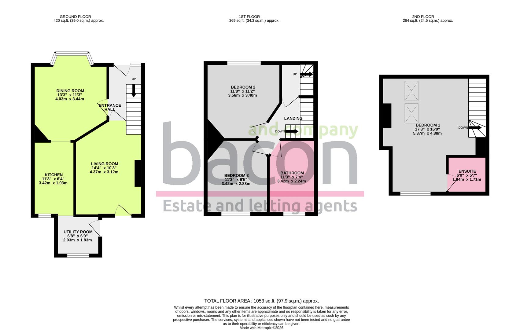 Floor Plan | House - Mid Terrace | Sompting Road, Worthing, BN14 | For Sale